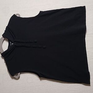 Eileen Fisher Black Sleeveless Workout Hoodie Top Size Medium
